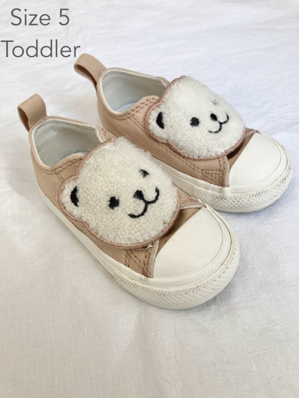 Converse Size 5Baby Chuck Taylor All Star Sherpa Bear Easy-on Sneaker Velcro